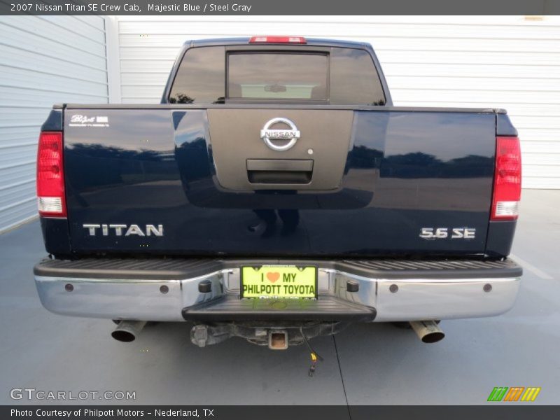 Majestic Blue / Steel Gray 2007 Nissan Titan SE Crew Cab