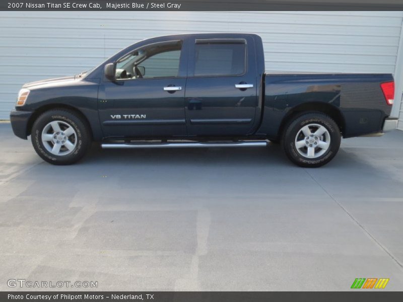 Majestic Blue / Steel Gray 2007 Nissan Titan SE Crew Cab