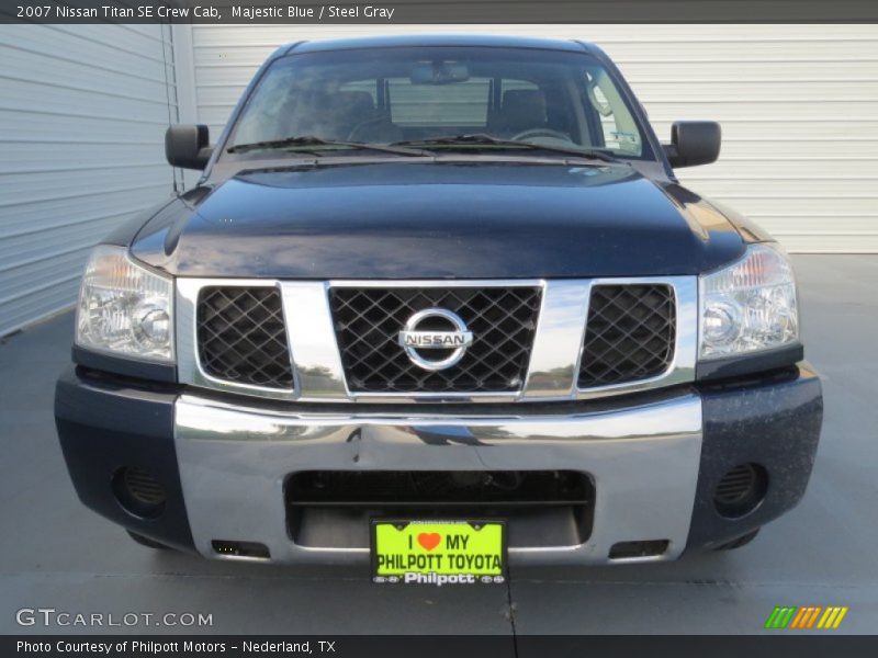 Majestic Blue / Steel Gray 2007 Nissan Titan SE Crew Cab
