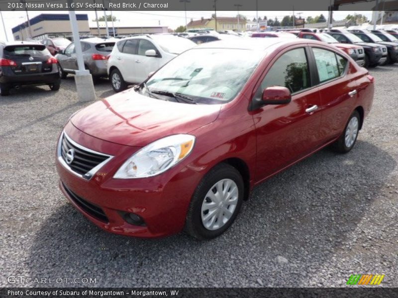 Red Brick / Charcoal 2012 Nissan Versa 1.6 SV Sedan