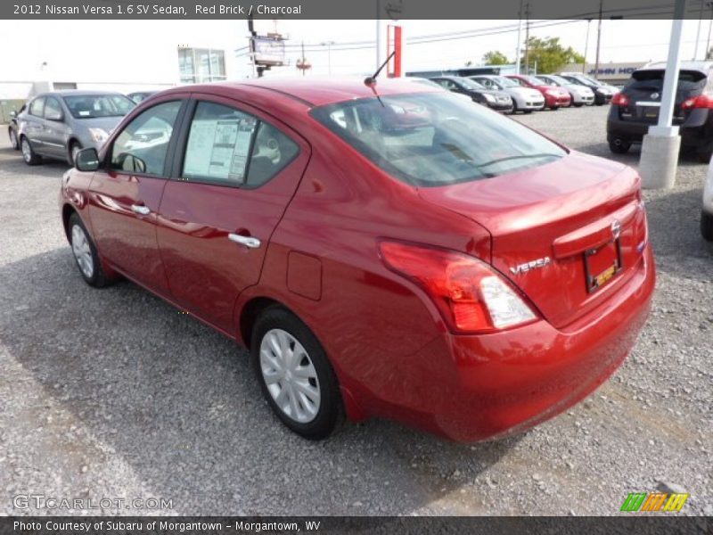Red Brick / Charcoal 2012 Nissan Versa 1.6 SV Sedan