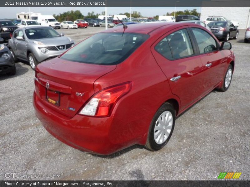 Red Brick / Charcoal 2012 Nissan Versa 1.6 SV Sedan