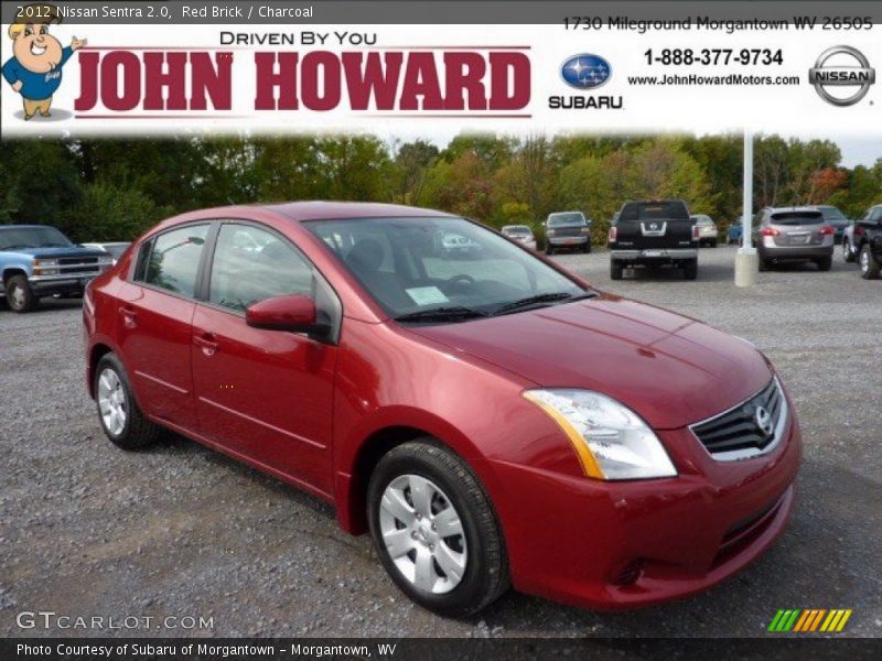 Red Brick / Charcoal 2012 Nissan Sentra 2.0