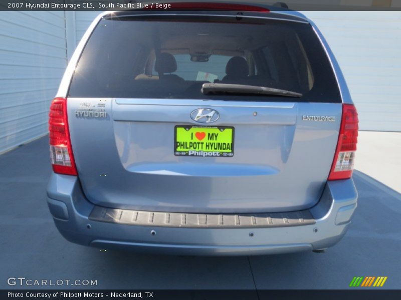 South Pacific Blue / Beige 2007 Hyundai Entourage GLS