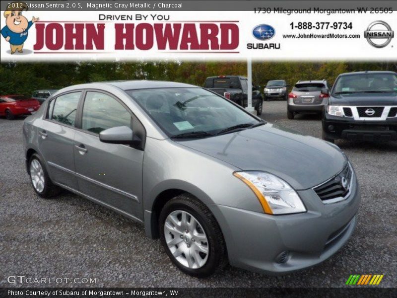 Magnetic Gray Metallic / Charcoal 2012 Nissan Sentra 2.0 S