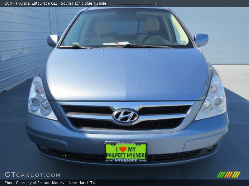 South Pacific Blue / Beige 2007 Hyundai Entourage GLS
