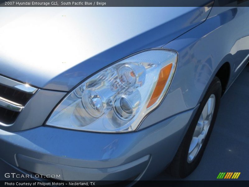 South Pacific Blue / Beige 2007 Hyundai Entourage GLS