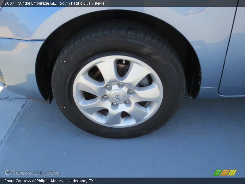 South Pacific Blue / Beige 2007 Hyundai Entourage GLS