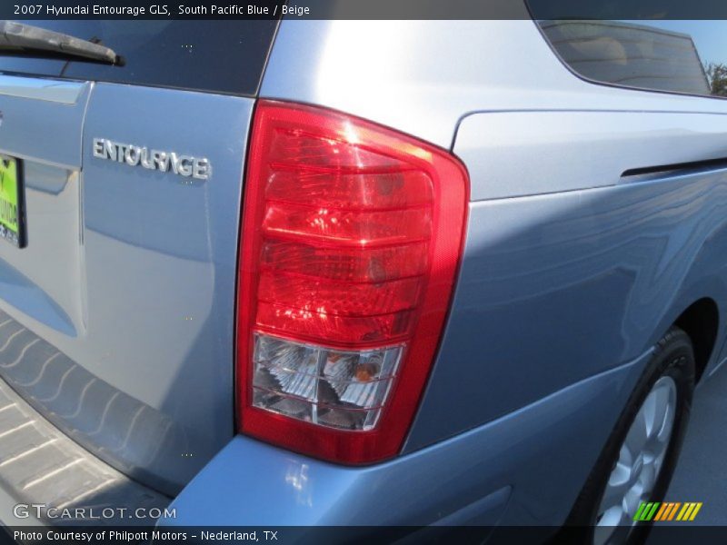 South Pacific Blue / Beige 2007 Hyundai Entourage GLS