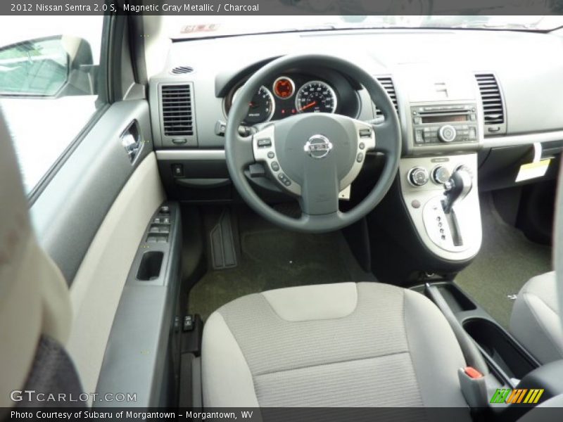 Magnetic Gray Metallic / Charcoal 2012 Nissan Sentra 2.0 S
