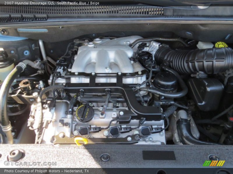 South Pacific Blue / Beige 2007 Hyundai Entourage GLS