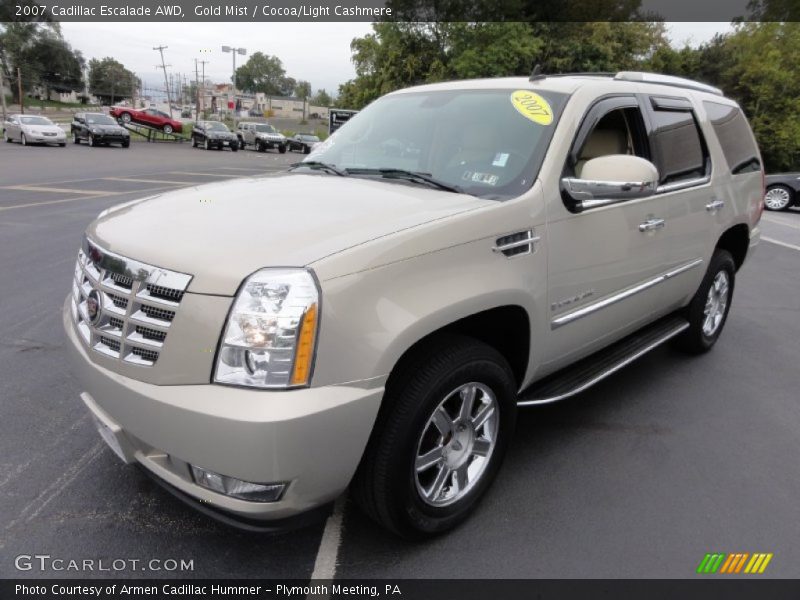 Gold Mist / Cocoa/Light Cashmere 2007 Cadillac Escalade AWD