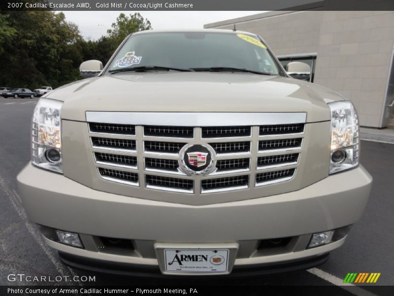 Gold Mist / Cocoa/Light Cashmere 2007 Cadillac Escalade AWD