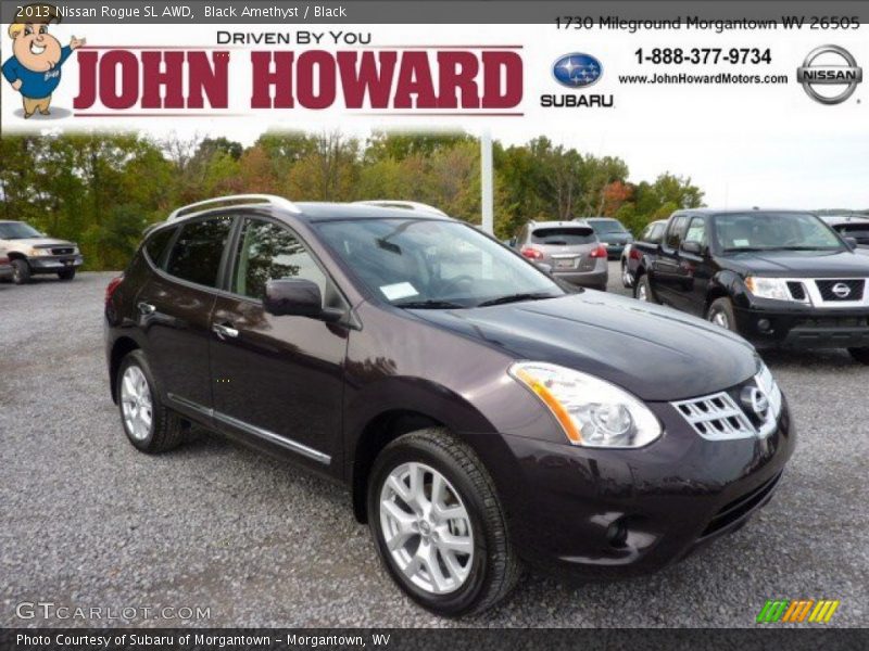 Black Amethyst / Black 2013 Nissan Rogue SL AWD