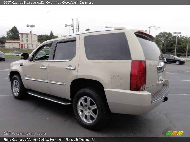 Gold Mist / Cocoa/Light Cashmere 2007 Cadillac Escalade AWD