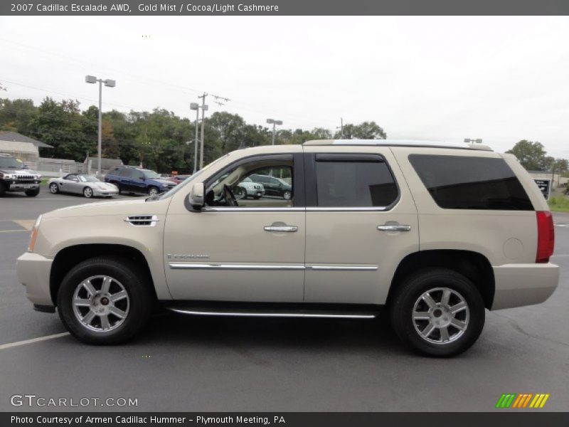 Gold Mist / Cocoa/Light Cashmere 2007 Cadillac Escalade AWD