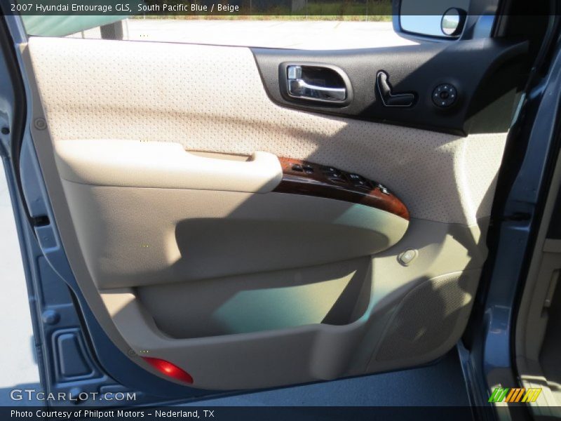 South Pacific Blue / Beige 2007 Hyundai Entourage GLS