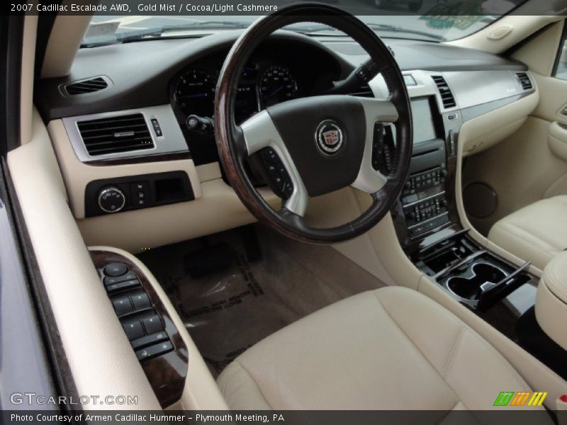 Gold Mist / Cocoa/Light Cashmere 2007 Cadillac Escalade AWD