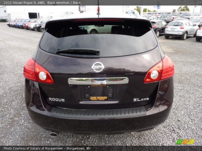 Black Amethyst / Black 2013 Nissan Rogue SL AWD