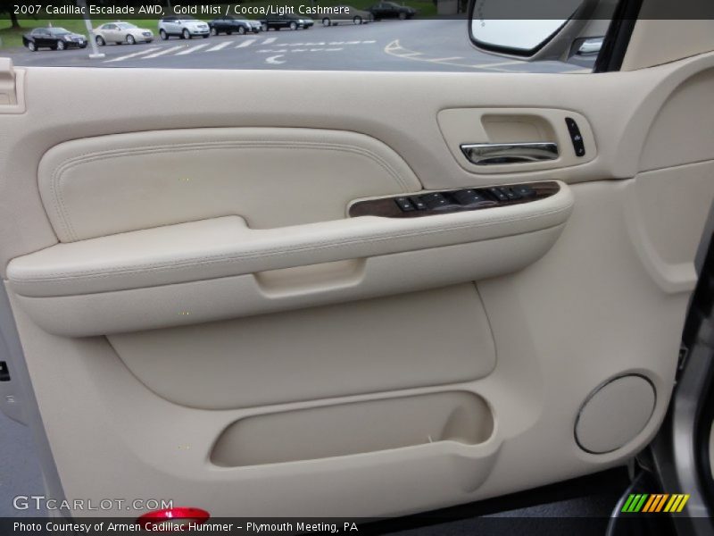 Gold Mist / Cocoa/Light Cashmere 2007 Cadillac Escalade AWD