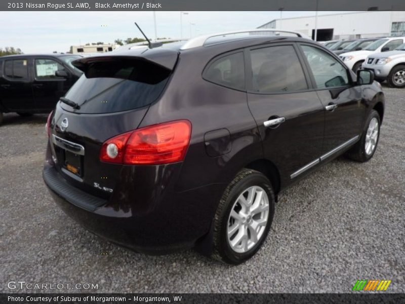 Black Amethyst / Black 2013 Nissan Rogue SL AWD