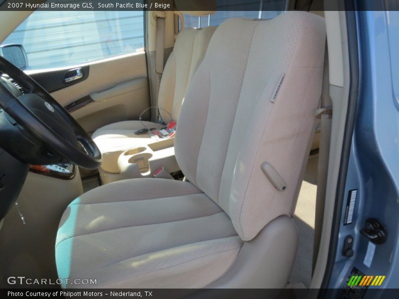 South Pacific Blue / Beige 2007 Hyundai Entourage GLS