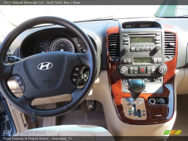 South Pacific Blue / Beige 2007 Hyundai Entourage GLS