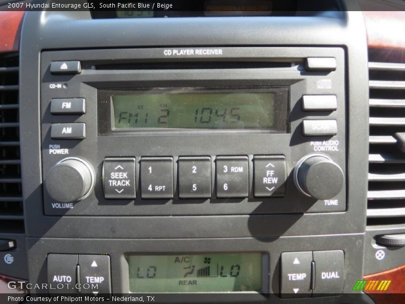 South Pacific Blue / Beige 2007 Hyundai Entourage GLS