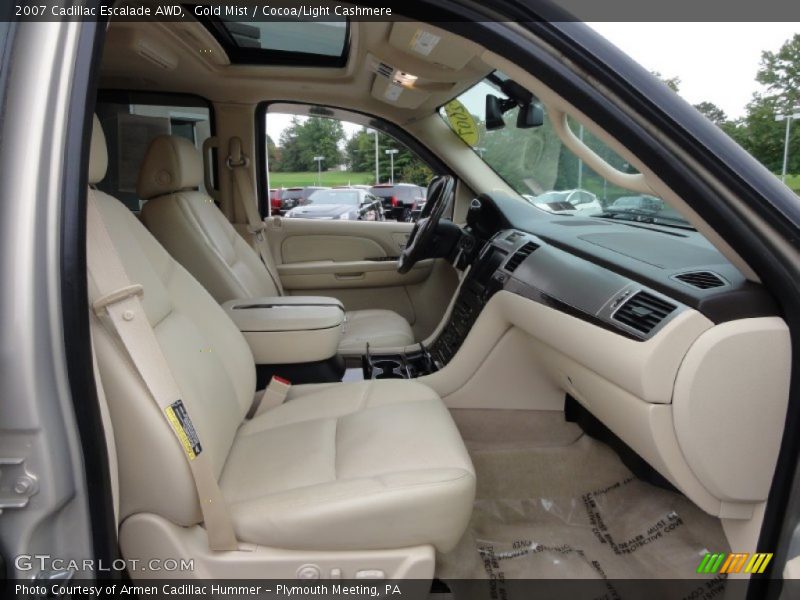 Gold Mist / Cocoa/Light Cashmere 2007 Cadillac Escalade AWD