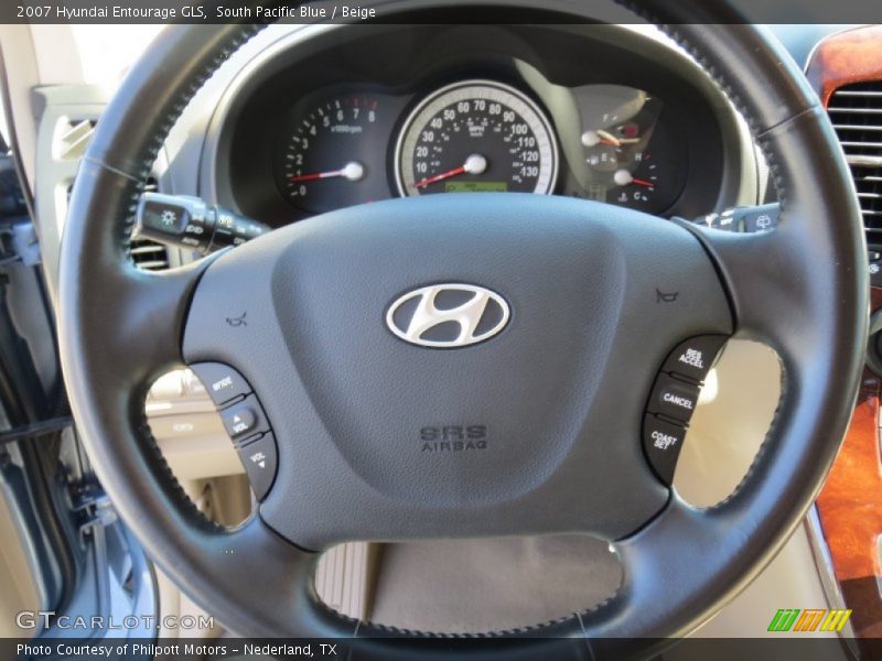 South Pacific Blue / Beige 2007 Hyundai Entourage GLS