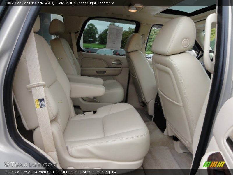 Gold Mist / Cocoa/Light Cashmere 2007 Cadillac Escalade AWD