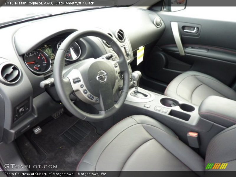 Black Interior - 2013 Rogue SL AWD 