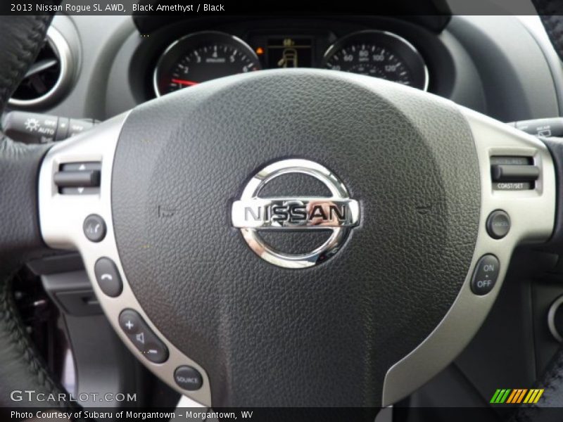 Black Amethyst / Black 2013 Nissan Rogue SL AWD