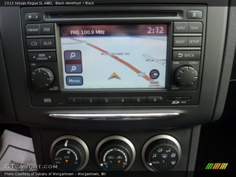 Navigation of 2013 Rogue SL AWD