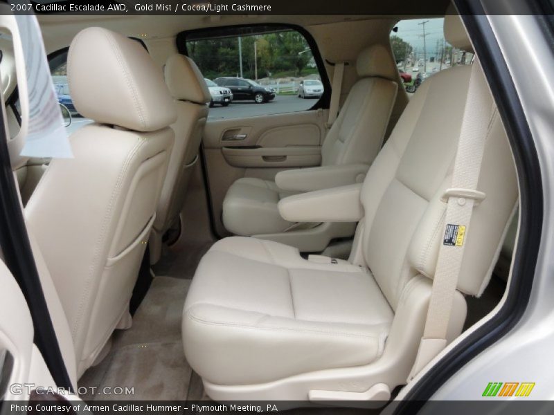 Gold Mist / Cocoa/Light Cashmere 2007 Cadillac Escalade AWD