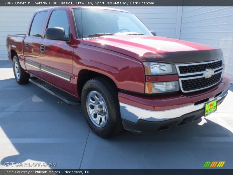 Sport Red Metallic / Dark Charcoal 2007 Chevrolet Silverado 1500 Classic LS Crew Cab