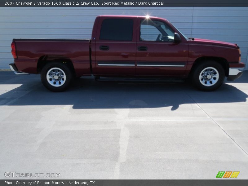 Sport Red Metallic / Dark Charcoal 2007 Chevrolet Silverado 1500 Classic LS Crew Cab