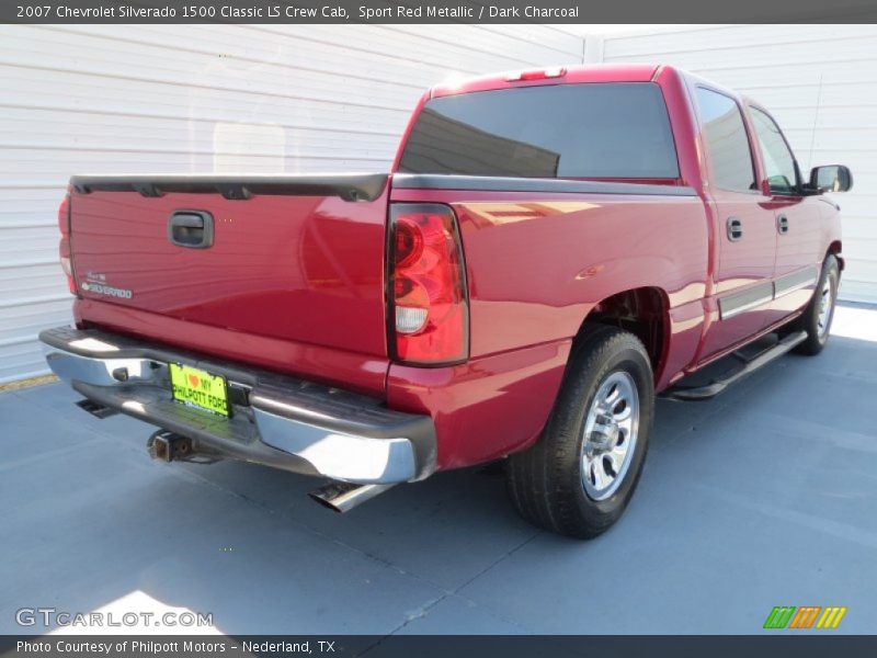 Sport Red Metallic / Dark Charcoal 2007 Chevrolet Silverado 1500 Classic LS Crew Cab