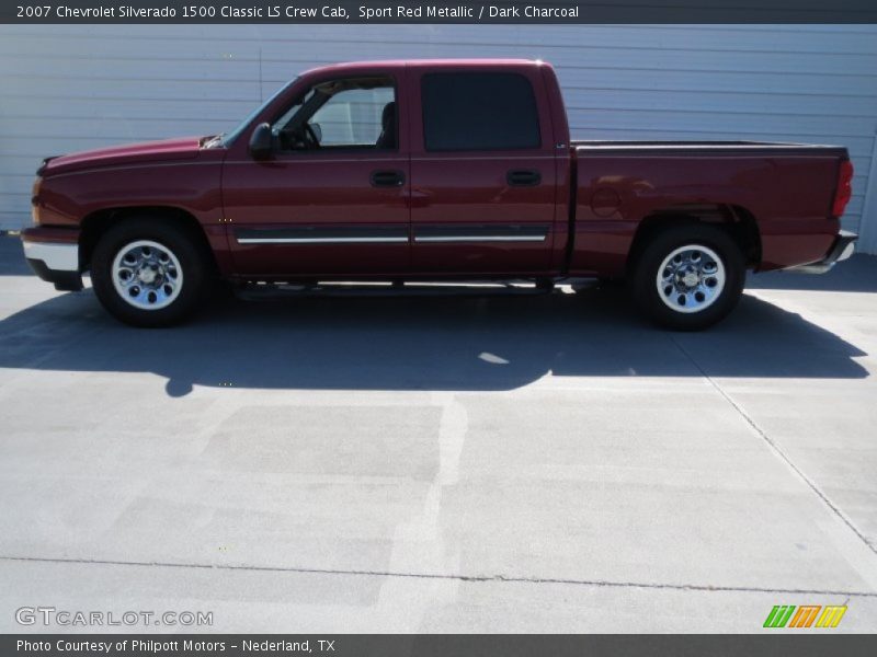 Sport Red Metallic / Dark Charcoal 2007 Chevrolet Silverado 1500 Classic LS Crew Cab