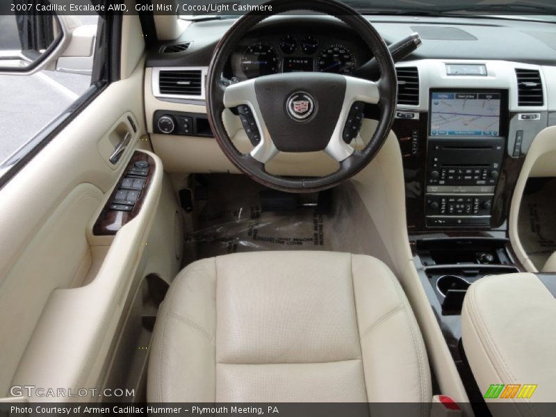 Gold Mist / Cocoa/Light Cashmere 2007 Cadillac Escalade AWD
