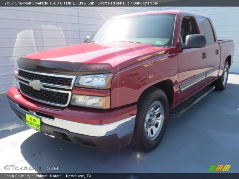 Sport Red Metallic / Dark Charcoal 2007 Chevrolet Silverado 1500 Classic LS Crew Cab