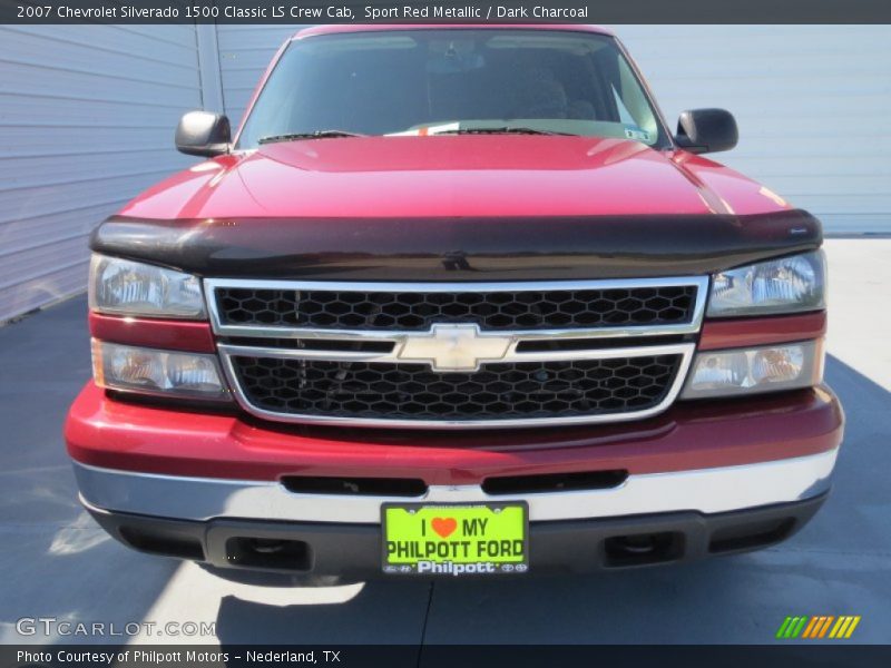 Sport Red Metallic / Dark Charcoal 2007 Chevrolet Silverado 1500 Classic LS Crew Cab