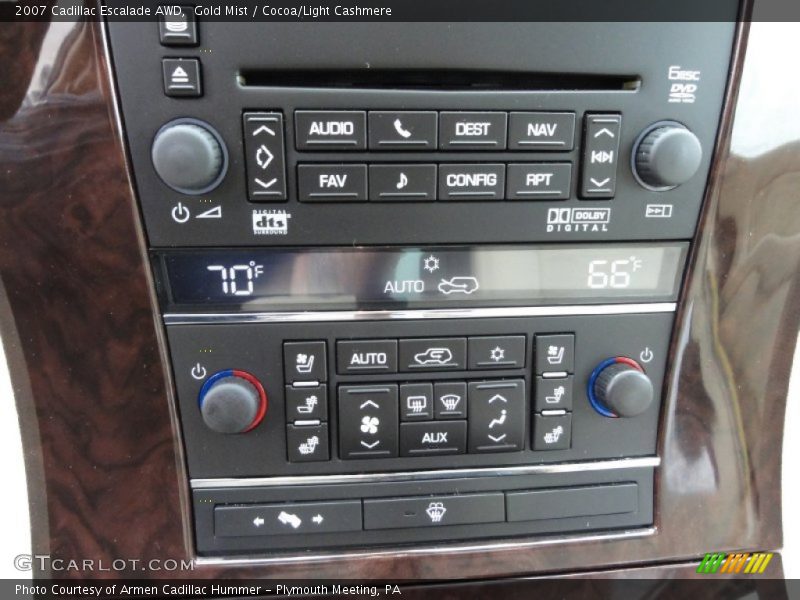 Gold Mist / Cocoa/Light Cashmere 2007 Cadillac Escalade AWD