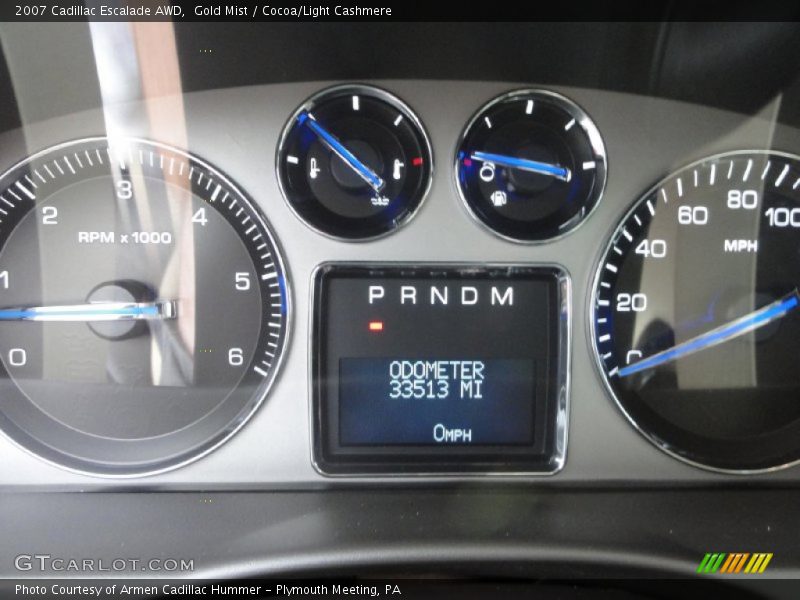 Gold Mist / Cocoa/Light Cashmere 2007 Cadillac Escalade AWD