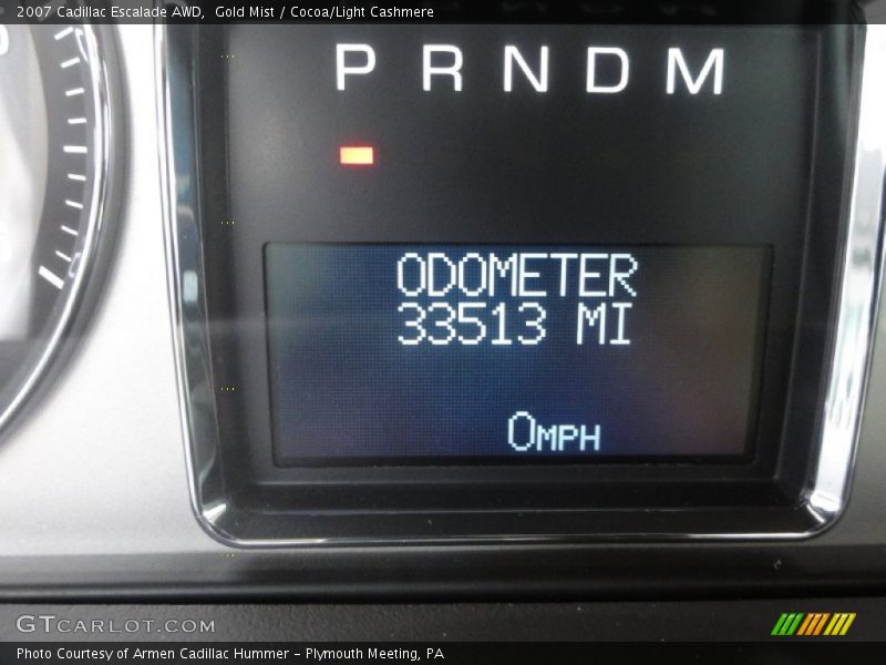 Gold Mist / Cocoa/Light Cashmere 2007 Cadillac Escalade AWD
