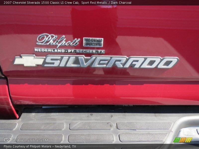 Sport Red Metallic / Dark Charcoal 2007 Chevrolet Silverado 1500 Classic LS Crew Cab