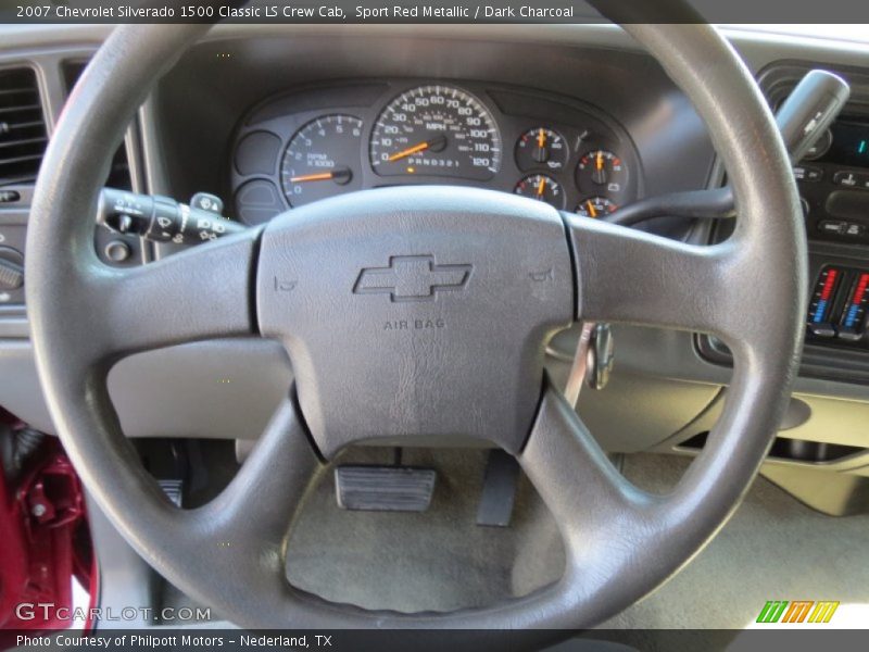 Sport Red Metallic / Dark Charcoal 2007 Chevrolet Silverado 1500 Classic LS Crew Cab