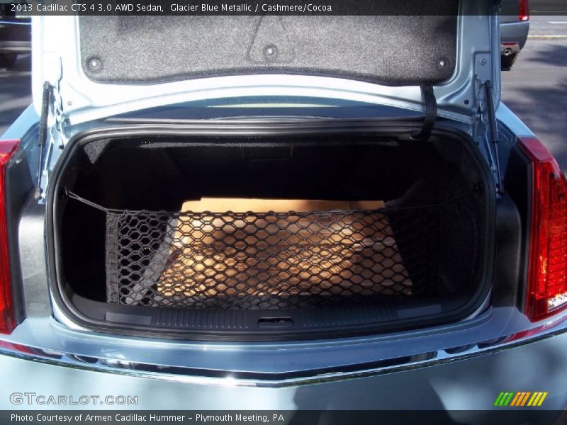 Glacier Blue Metallic / Cashmere/Cocoa 2013 Cadillac CTS 4 3.0 AWD Sedan