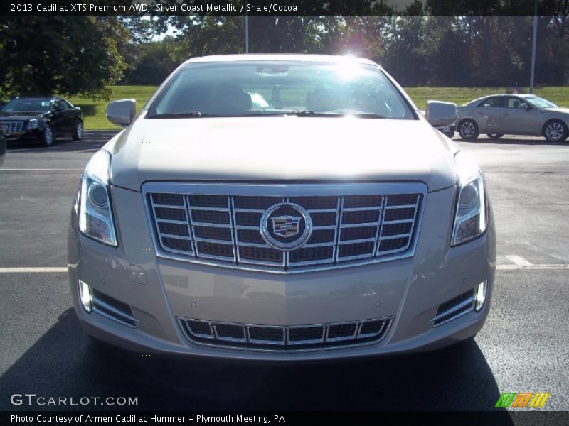 Silver Coast Metallic / Shale/Cocoa 2013 Cadillac XTS Premium AWD