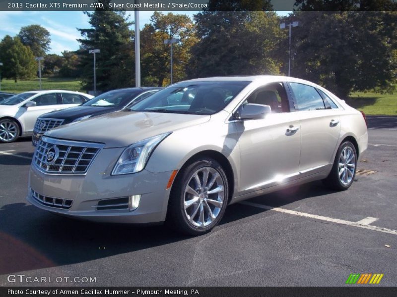 Silver Coast Metallic / Shale/Cocoa 2013 Cadillac XTS Premium AWD